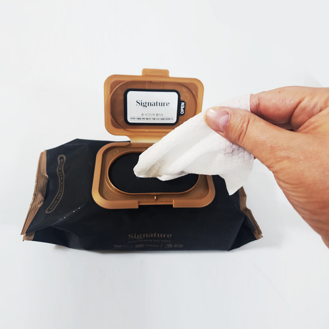 숨 시그니처 물티슈 1개, 70매