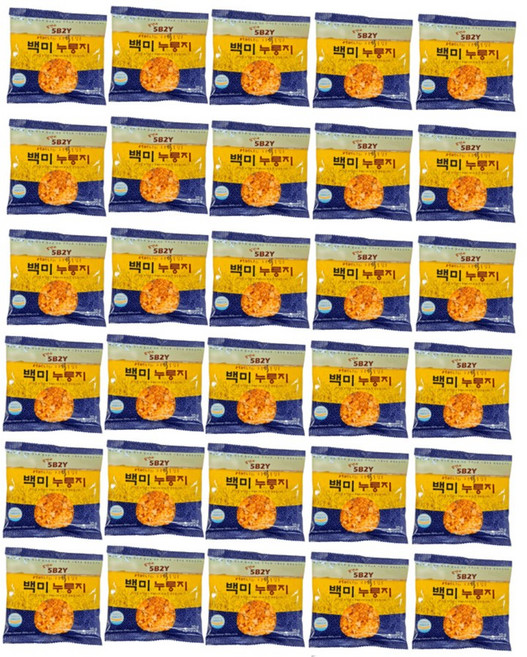 김선애 우리쌀 백미 누룽지 30봉세트(30g), 1, 30g