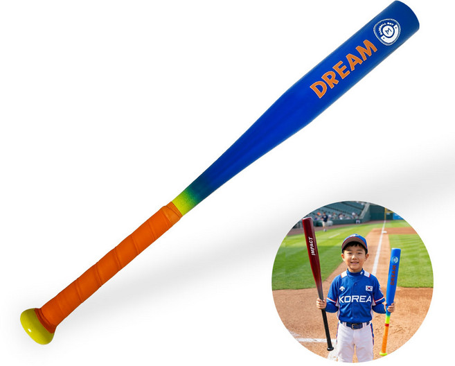 프로모릭스 알루미늄 배트 DREAM 24인치 블루 어린이 아동 초등저학년, 1세트