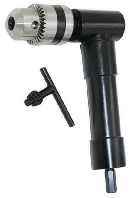 직각 코너 드릴 척 아답터 - 전동드릴 비트 연결용 키 포함, 1개