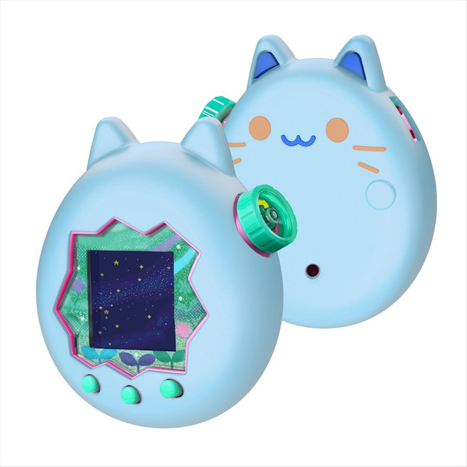 다마고치 파라다이스 실리콘 케이스 세련된 미끄럼 방지 실리콘 만화 보호 커버 게임 액세서리, 파란색