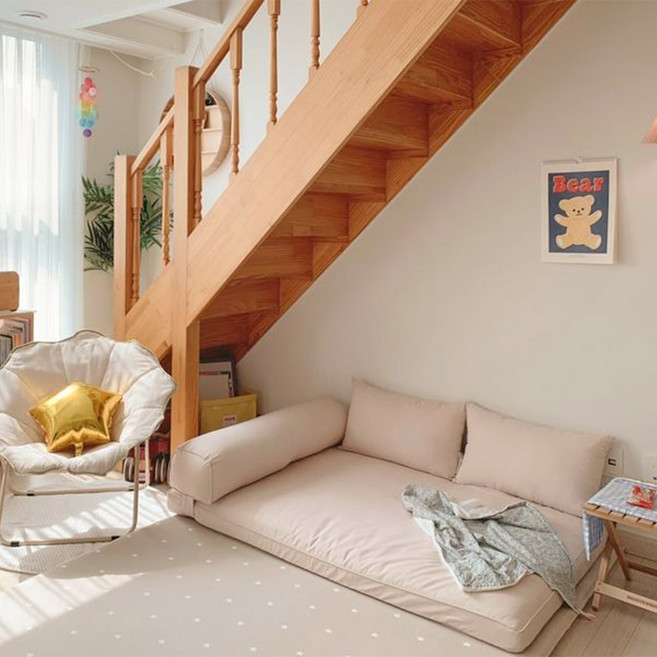 [유즈] 플레인 대방석 모듈쿠션세트 스탠다드 3컬러 택1 토퍼 대방석세트, 베이비핑크