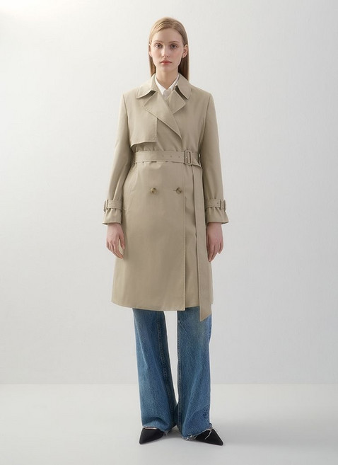 [백화점 정품] 쉬즈미스 벨티드 건 플랩 트렌치코트SWWBYO11030