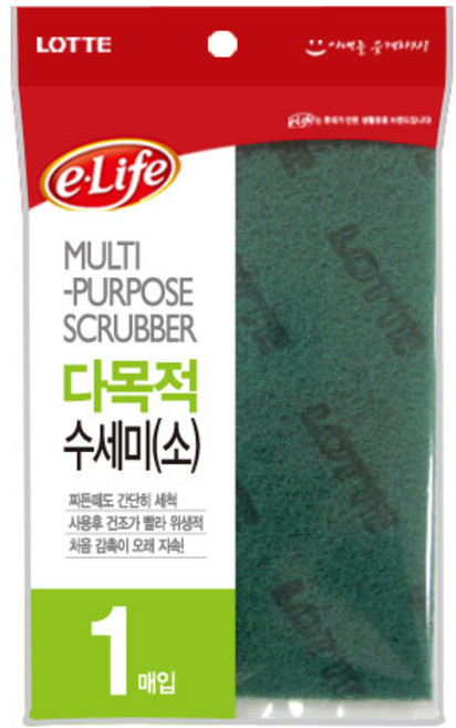 JJ Choice 롯데다목적수세미(소-1P)10x15, 1개, 1개