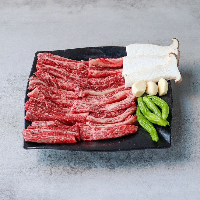 미소한우 갈비살 늑간살 꽃갈비살 1+ 200g 구이용, 1개