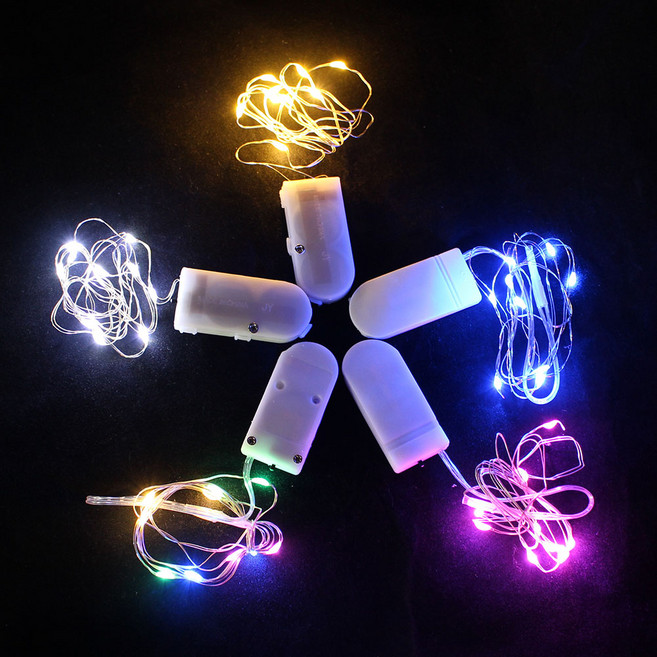 DIY 다용도 장식용 와이어 LED램프/1M 색상선택, 밝은흰색 Cool White