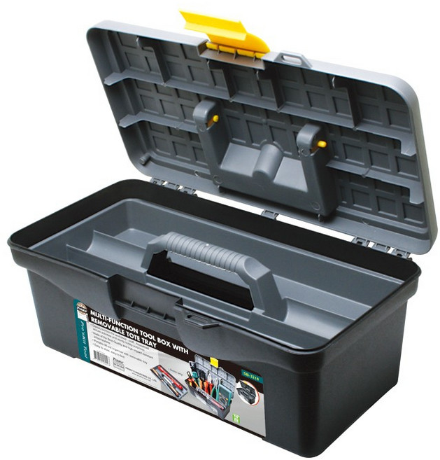 【Pro'sKit】SB-3218 多功能雙層工具箱 PP耐衝擊材質 輕巧便攜 釣具箱/模型收納箱, 1個