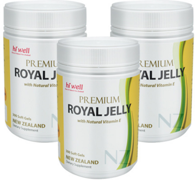 하이웰 프리미엄 로얄젤리제품 & 네추럴 비타민 E 300캡슐 3개, 3박스, 300정