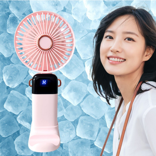 LORIA 5단조절 휴대용 미니 LED 선풍기, 핑크[pink], Z101