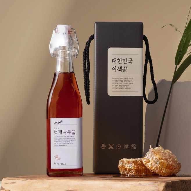 [강개상인 공식몰] 대한민국 천연벌꿀 헛개나무꿀(650g), 650g, 1개
