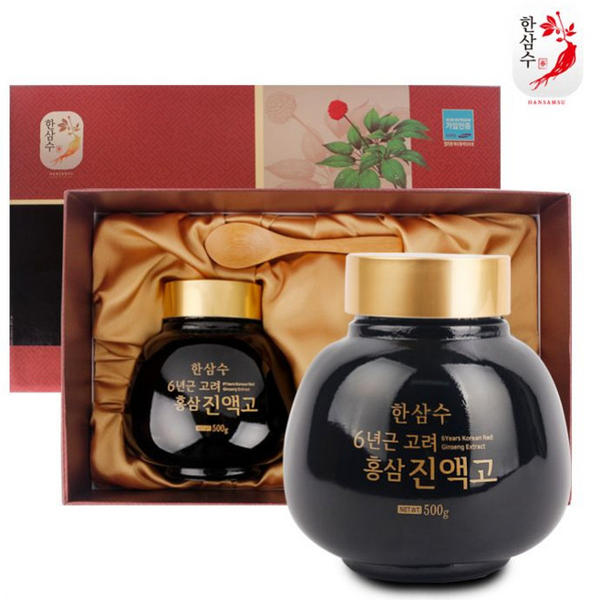6년근 고려 홍삼 진액고500g x 2개, 1kg, 3박스