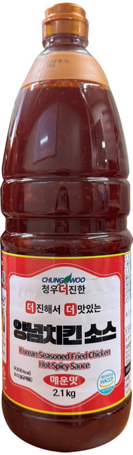 청우 더진한 양념치킨소스 매운맛, 2.1kg, 7개