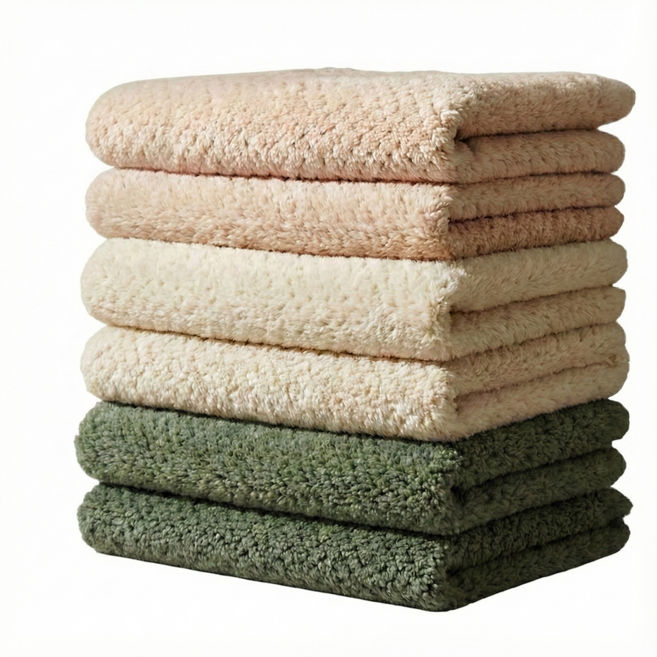 세플로 파스텔 극세사 물기제거 주방 행주, 6개