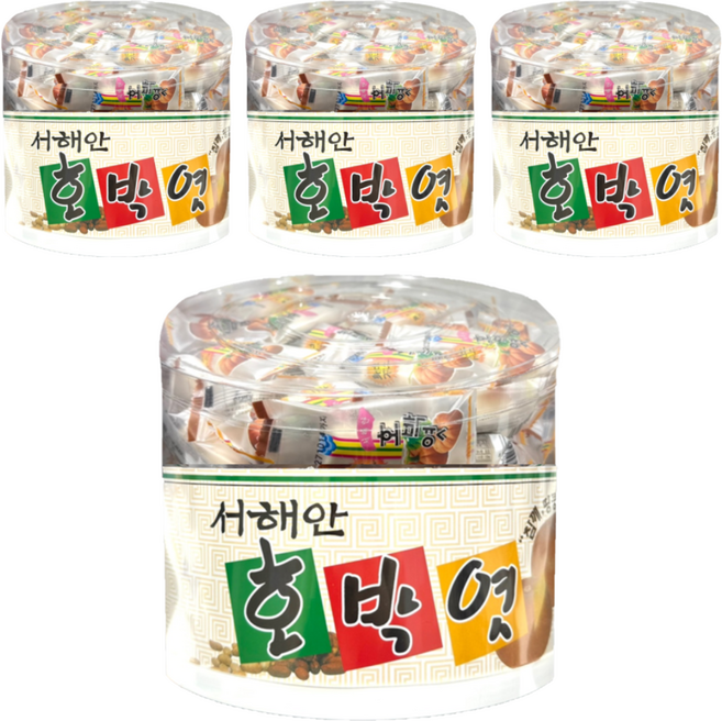 유팡)서해안 민속 호박엿 1세트 1.4kg, 4개