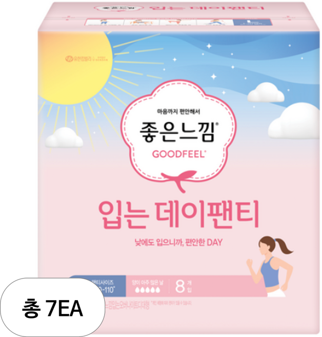 좋은느낌 입는데이팬티, 대형/슈퍼, 8개입, 7개