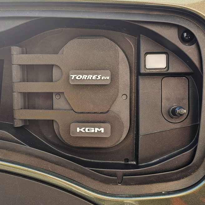 KGM 전기차 충전구 커버, 쌍용, 토레스 EVX