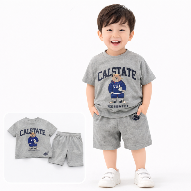 아동 상하복 나시 세트 여름 데일리룩 통기성 냉감 소재 외출복 실내복