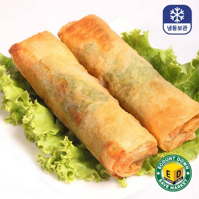 왕부정 중국식품 제일가 춘권피 싱가폴산 7.5인치 냉동 스프링 롤, 550g, 1개