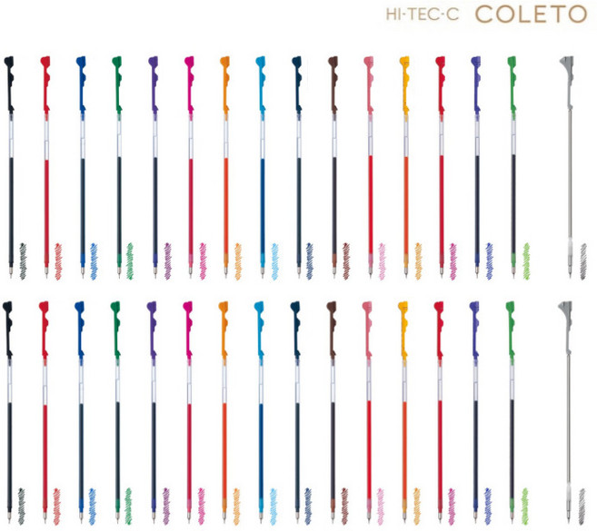 파이롯트 하이테크 콜레토 리필심 리필 COLETO, 베이비핑크0.5mm, 리필심0.5
