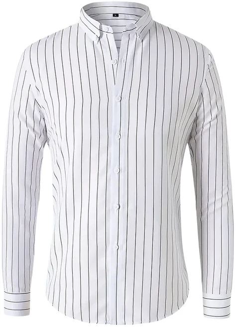 데일리유닛 레귤러핏 구김적은 스트라이프 셔츠
