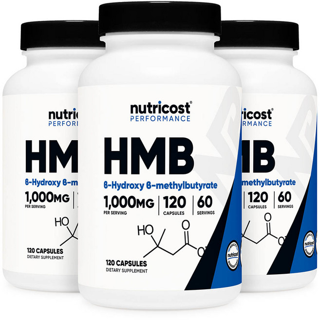 뉴트리코스트 HMB 1000mg, 3개, 120정