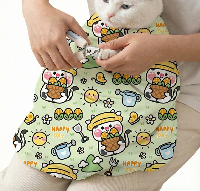 포마운트 고양이 할큄방지 포대기, 2번, 1개