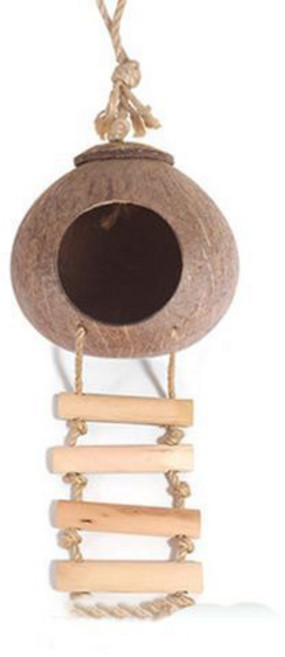 파충류 도마뱀 소동물 코코넛 사다리 은신처 중 대 1개