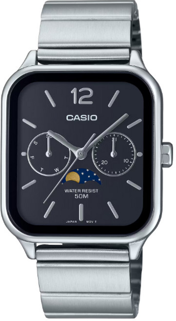 카시오 손목시계 MTP-M305D-1A 문페이즈 메탈 패션 남자여자 방수 전자 아날로그