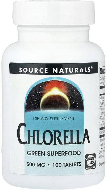 행복하고 건강하게 Source Naturals 클로렐라 500mg 100정 백년회로하세요, SourceNaturals클로렐라500mg100정, 1개 - 쿠팡