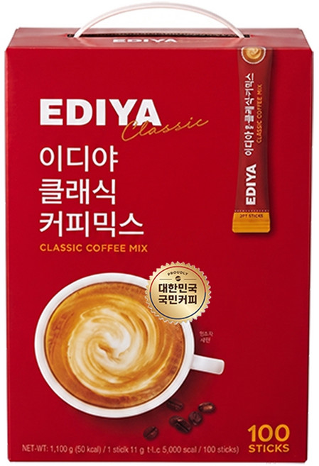 이디야 클래식 커피믹스, 11g, 1개, 100개입