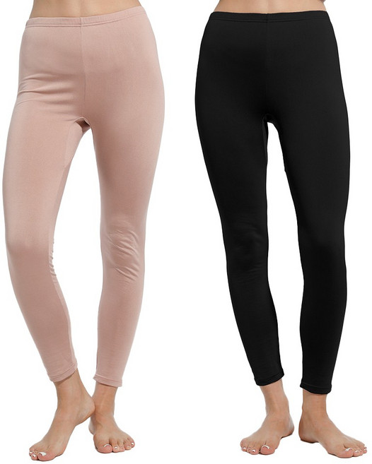 2매입 이너스타 여성 프리미엄 초극세사 보온 내복 하의