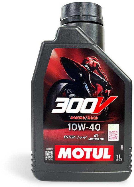 油工廠 MOTUL 300V 10W40 1L 4T 酯類全合成機車油 賽道公路適用 保護引擎, 1個