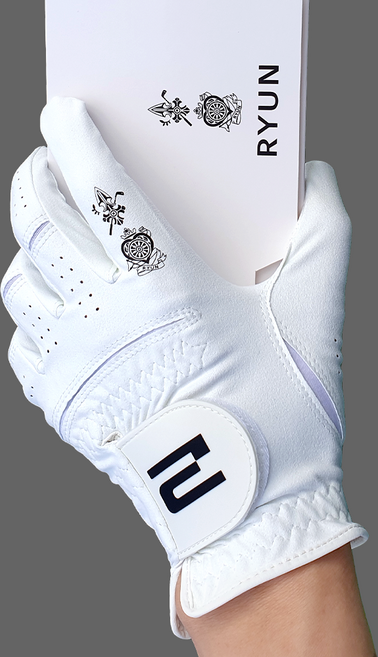 륜 투어픽스 전세계 투어선수용 골프장갑, 화이트, 1개