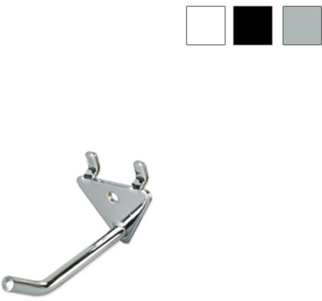 인테리어 마그네틱 타공판 전용 악세사리 자석 후크 걸이 선반 부속, 후크S, 블랙 1개, 1개