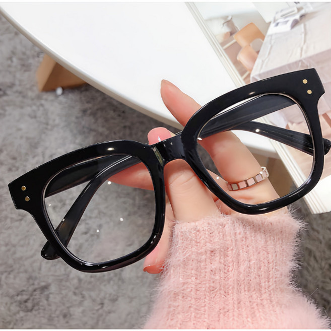 요거꾹 여자 남자 블루라이트 차단 뿔테 안경 케이스포함
