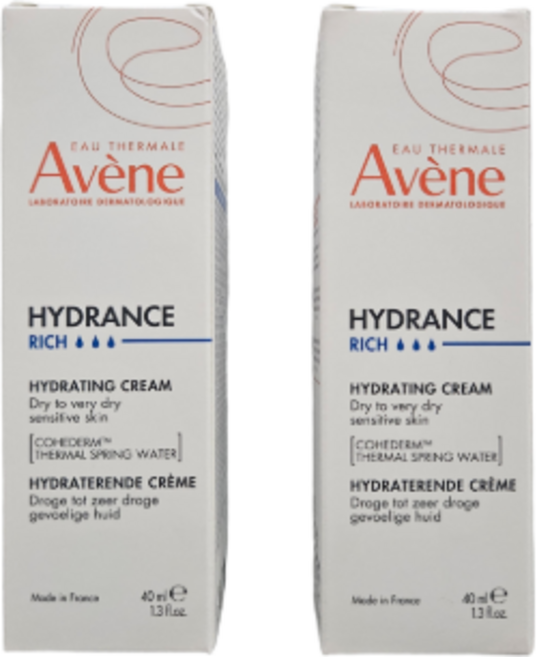 아벤느 이드랑스 하이드레이팅 리치 보습 크림, 40ml, 2개
