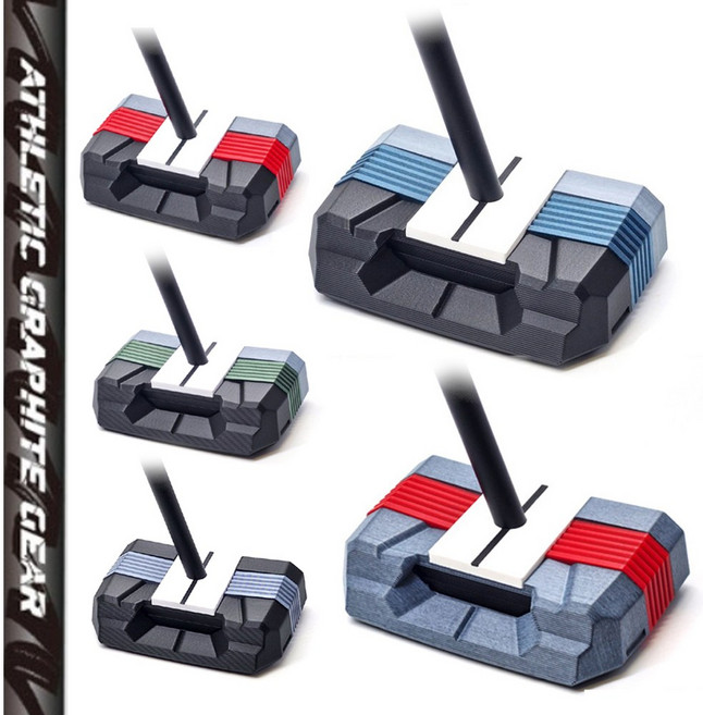 굴림채퍼터 ZET 제로토크 세미말렛 센터(이용희 양효리 프로) AGG 카본 샤프트, 블루, 굴림채전용 AGG 카본 샤프트, 컨트롤 STD 2.0 레드