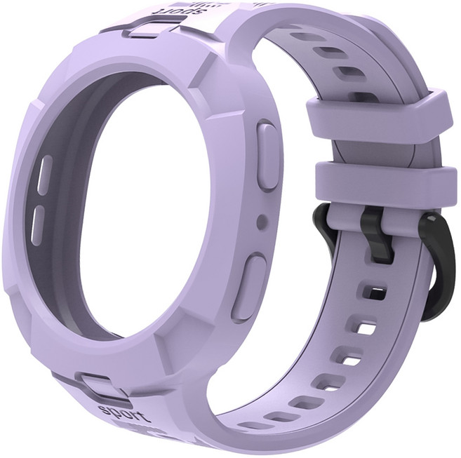 더조은셀러 갤럭시워치 호환 럼블 올인원 스트랩 케이스, 라벤더