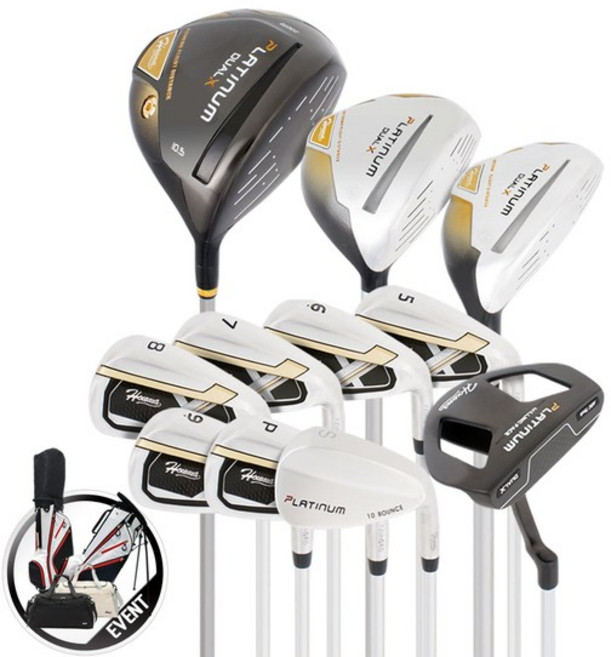 2026 Houma Ai플래티넘 DUAL X 골프채세트+캐디백세트, 남성용-그라파이트, 남성용-그라파이트