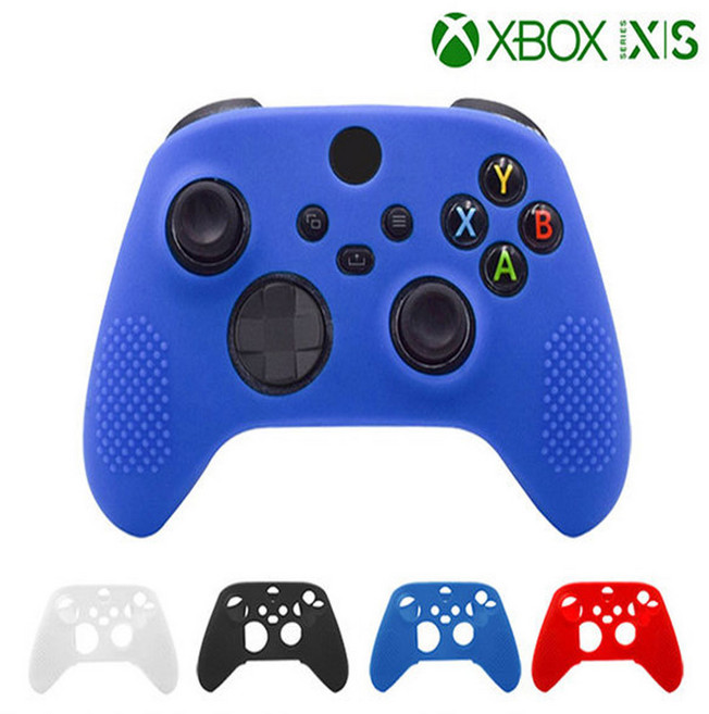 XBOX SERIES X 4세대 컨트롤러 케이스 패드 실리콘커버, 블루, 1개