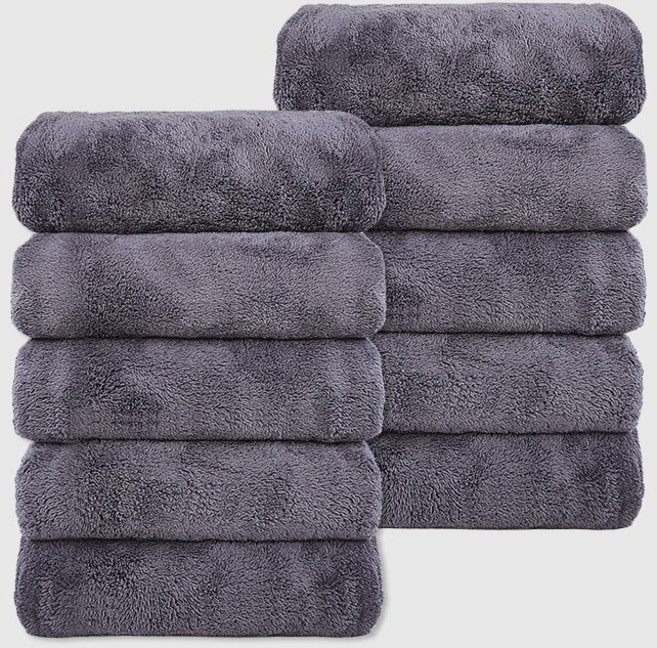 연화삼월 수건 독일 5성급 수건 10장 호텔 수건 40수 세면 타올 먼지없는 수건 수건 5개 OEKO-TEX 알러지/진드기방지 항균인증, 10개, 그레이