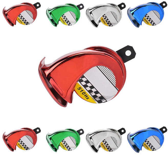 발통마켓 바이크 크락션 5색상 12v 전자혼 오토바이 경적 클락션 빵빵이, 컬러전자혼(블랙), 1개