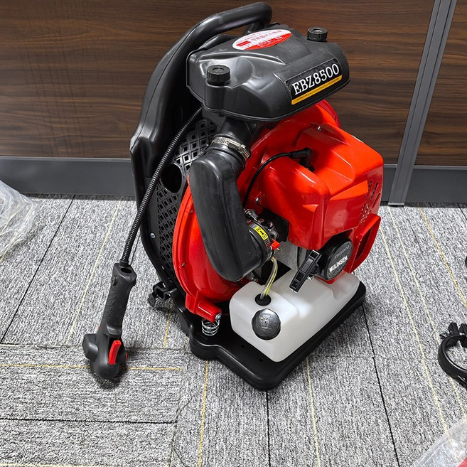 汽油吹葉機 大功率汽油吹風機 工地除塵機 園林清掃吹葉機 引擎暴風機 落葉吹葉, 1個, 背負式汽油吹葉機, 紅色