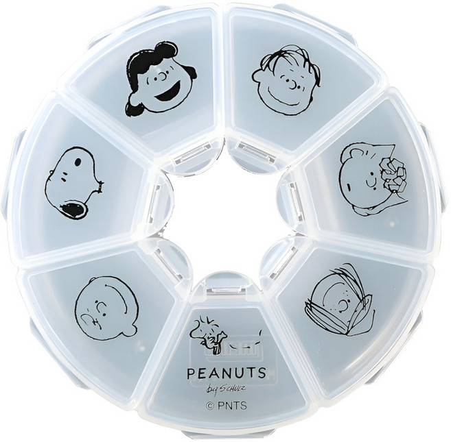 PEANUTS 스누피 7days 일주일 영양제 케이스