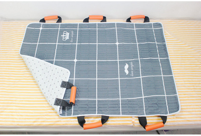 輔助移位翻身隔尿墊 防水防滑防滲漏護理床墊 尿布墊 老人看護墊, 1個, 深色