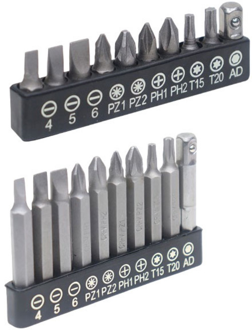 도나토르 전동 육각 드라이버비트 멀티 십자 일자 10P, 1세트