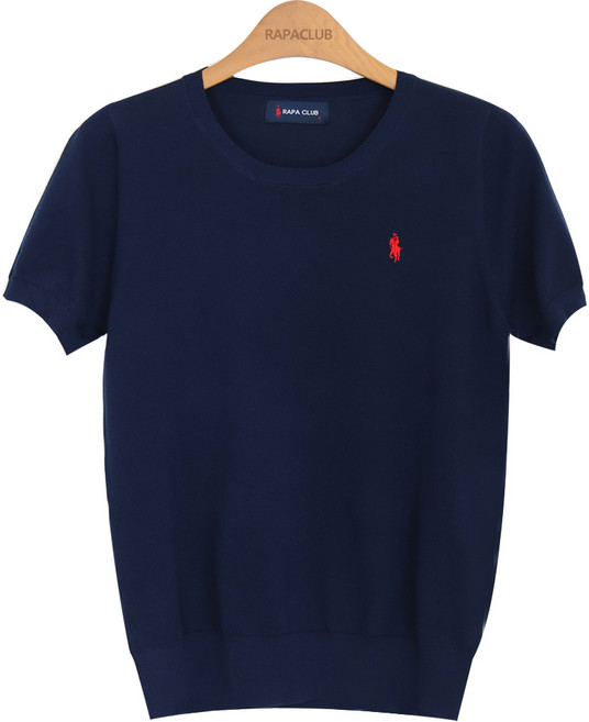 라파클럽 여성용 소프트 반팔 여름 니트 스웨터