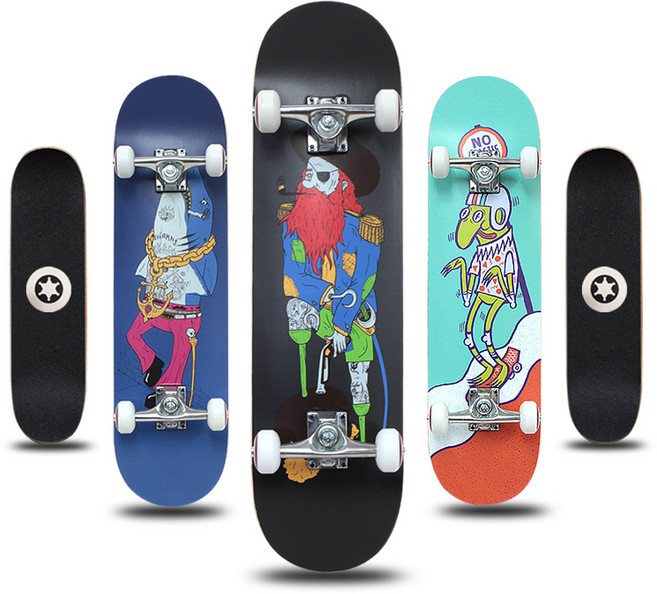 벨랑 스케이트보드 688 컴플리트 31인치 단풍나무, 벨랑688_샤크, 1개