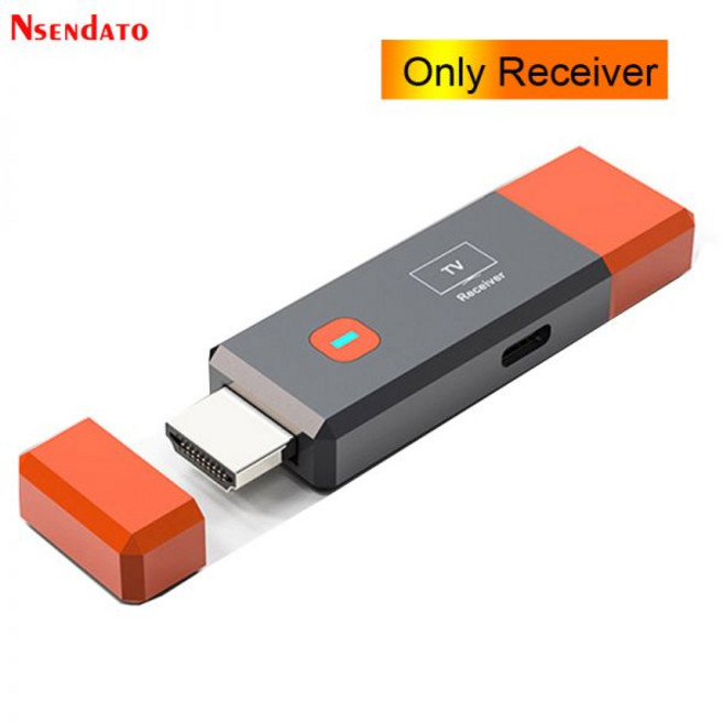 HDMI호환 무선 송신기 및 수신기 1080P 50M 비디오 TV 스틱 디스플레이 익스텐더 카메라 노트북 PCTV, 1개, 7) Only Receiver-RX - UK Plug