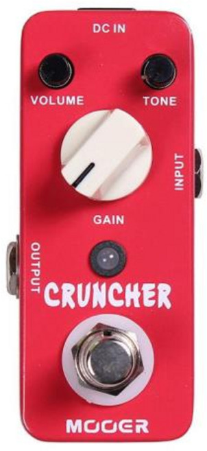MOOER CRUNCHER 하이 게인 디스토션 기타 페달 트루 바이패스 풀 메탈 쉘 부품 및 액세서리 이펙트, 1개
